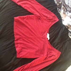 Burgundy Quarter Sleeve